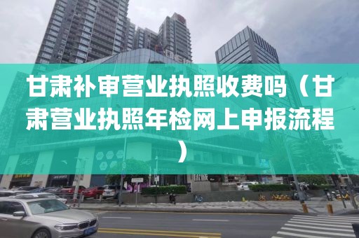 甘肃补审营业执照收费吗（甘肃营业执照年检网上申报流程）