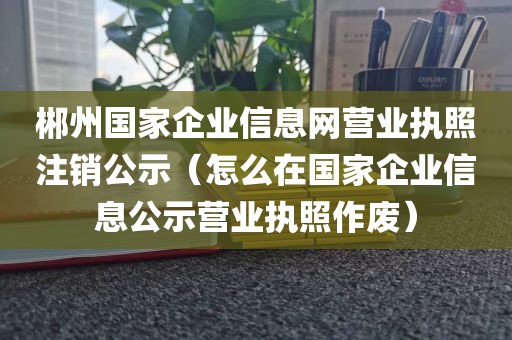 郴州国家企业信息网营业执照注销公示（怎么在国家企业信息公示营业执照作废）