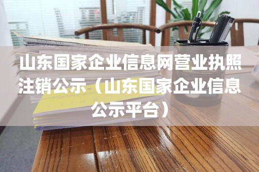 山东国家企业信息网营业执照注销公示(山东国家企业信息公示平台)