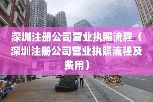 深圳注册公司营业执照流程（深圳注册公司营业执照流程及费用）