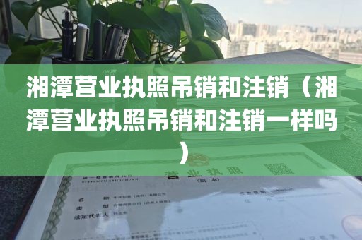 湘潭营业执照吊销和注销(湘潭营业执照吊销和注销一样吗)