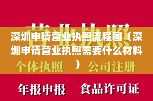 深圳申请营业执照流程图（深圳申请营业执照需要什么材料）