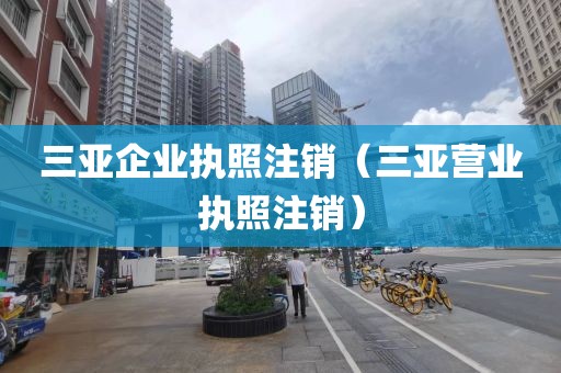 三亚企业执照注销(三亚营业执照注销)
