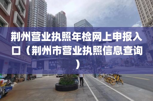 荆州营业执照年检网上申报入口（荆州市营业执照信息查询）