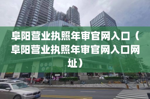 阜阳营业执照年审官网入口（阜阳营业执照年审官网入口网址）