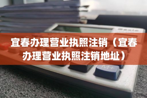 宜春办理营业执照注销(宜春办理营业执照注销地址)