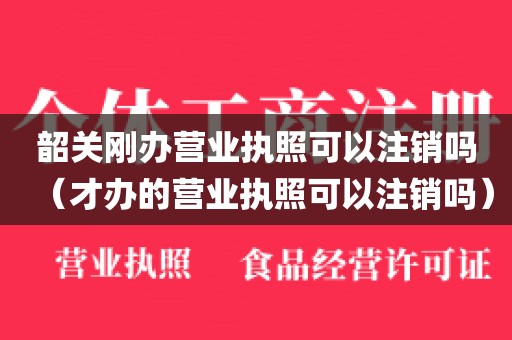 韶关刚办营业执照可以注销吗（才办的营业执照可以注销吗）