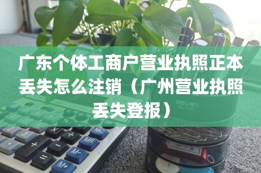 广东个体工商户营业执照正本丢失怎么注销(广州营业执照丢失登报)