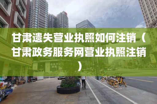 甘肃遗失营业执照如何注销（甘肃政务服务网营业执照注销）