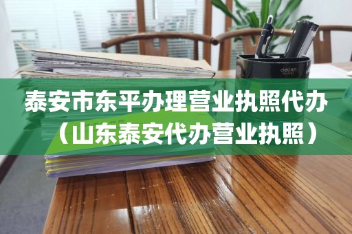 泰安市东平办理营业执照代办(山东泰安代办营业执照)