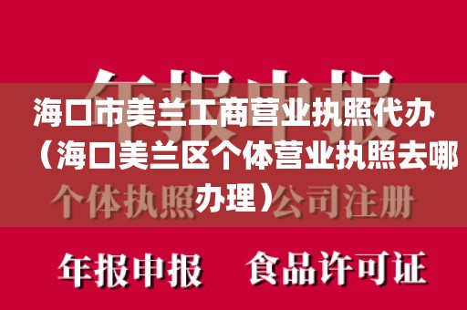 海口市美兰工商营业执照代办（海口美兰区个体营业执照去哪办理）