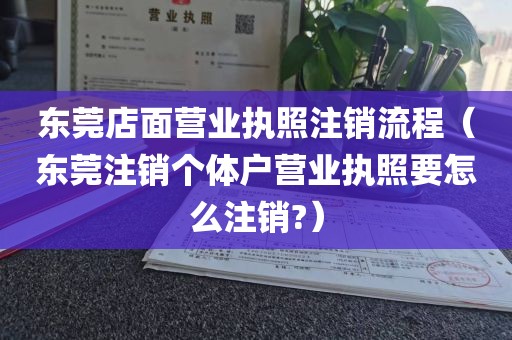 东莞店面营业执照注销流程（东莞注销个体户营业执照要怎么注销?）