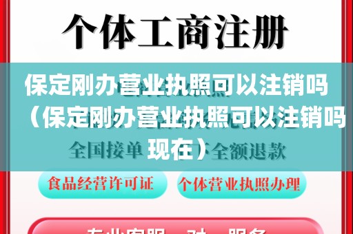 保定刚办营业执照可以注销吗（保定刚办营业执照可以注销吗现在）