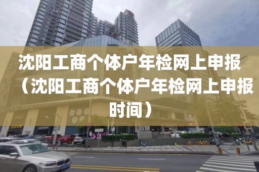 沈阳工商个体户年检网上申报（沈阳工商个体户年检网上申报时间）