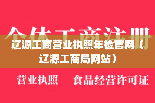 辽源工商营业执照年检官网(辽源工商局网站)