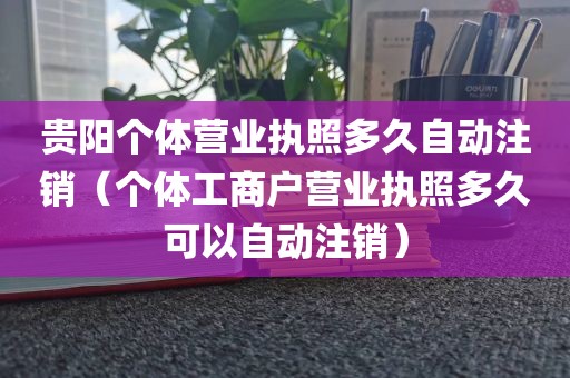 贵阳个体营业执照多久自动注销(个体工商户营业执照多久可以自动注销)