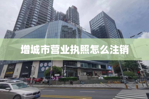 增城市营业执照怎么注销