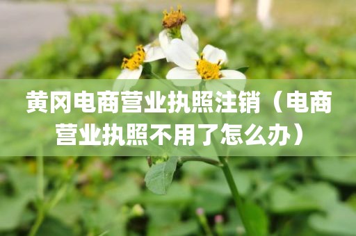 黄冈电商营业执照注销（电商营业执照不用了怎么办）