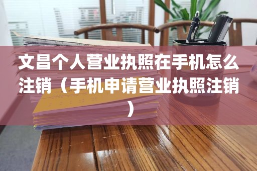 文昌个人营业执照在手机怎么注销（手机申请营业执照注销）