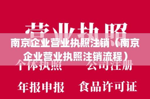 南京企业营业执照注销（南京企业营业执照注销流程）