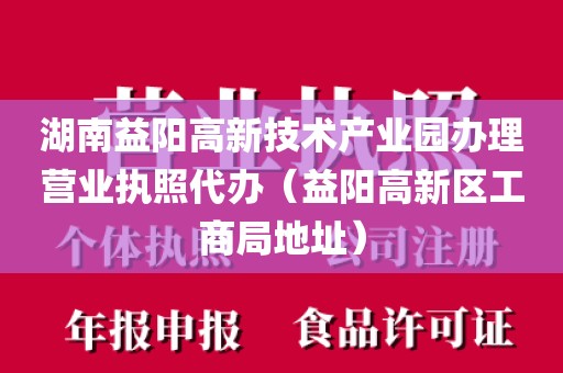 湖南益阳高新技术产业园办理营业执照代办（益阳高新区工商局地址）