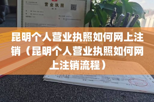 昆明个人营业执照如何网上注销（昆明个人营业执照如何网上注销流程）