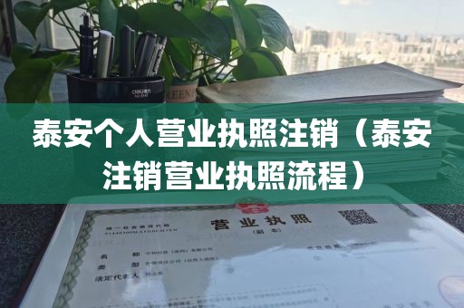 泰安个人营业执照注销（泰安注销营业执照流程）