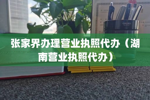 张家界办理营业执照代办（湖南营业执照代办）