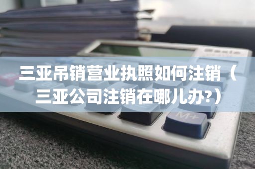 三亚吊销营业执照如何注销（三亚公司注销在哪儿办?）
