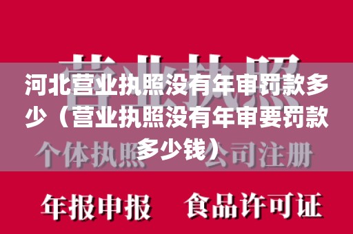 河北营业执照没有年审罚款多少（营业执照没有年审要罚款多少钱）