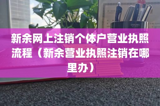 新余网上注销个体户营业执照流程(新余营业执照注销在哪里办)