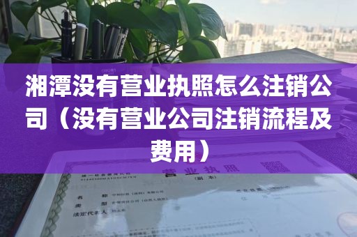 湘潭没有营业执照怎么注销公司（没有营业公司注销流程及费用）