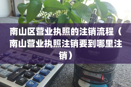 南山区营业执照的注销流程（南山营业执照注销要到哪里注销）
