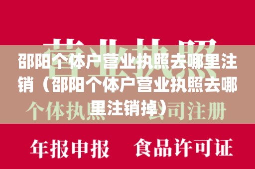 邵阳个体户营业执照去哪里注销（邵阳个体户营业执照去哪里注销掉）