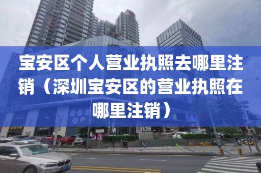 宝安区个人营业执照去哪里注销（深圳宝安区的营业执照在哪里注销）