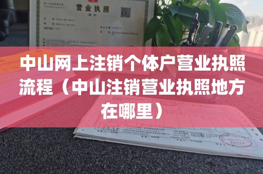 中山网上注销个体户营业执照流程（中山注销营业执照地方在哪里）