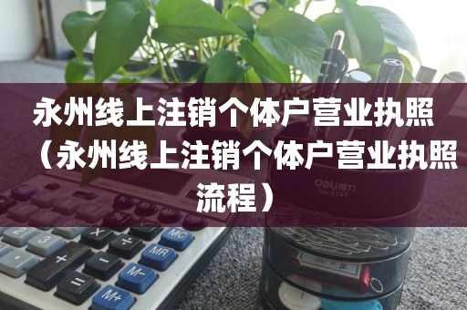 永州线上注销个体户营业执照（永州线上注销个体户营业执照流程）