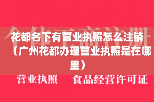 花都名下有营业执照怎么注销（广州花都办理营业执照是在哪里）