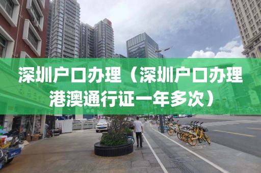 深圳户口办理（深圳户口办理港澳通行证一年多次）