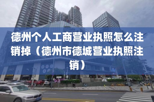 德州个人工商营业执照怎么注销掉（德州市德城营业执照注销）