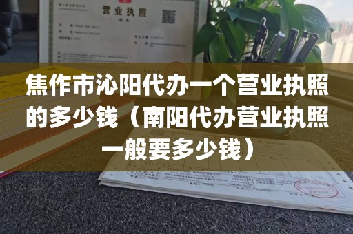 焦作市沁阳代办一个营业执照的多少钱（南阳代办营业执照一般要多少钱）