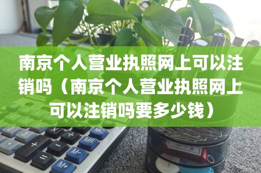 南京个人营业执照网上可以注销吗（南京个人营业执照网上可以注销吗要多少钱）