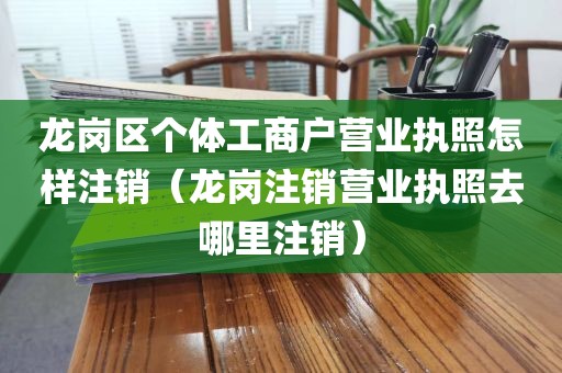 龙岗区个体工商户营业执照怎样注销(龙岗注销营业执照去哪里注销)