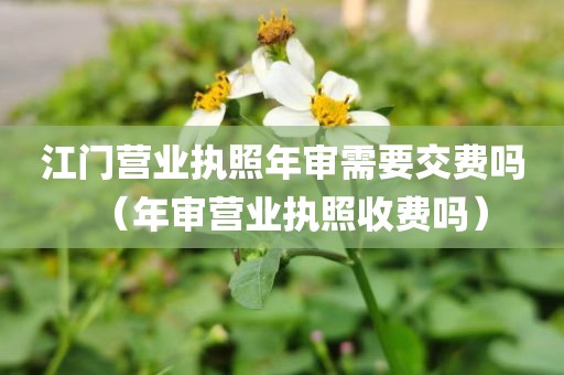 江门营业执照年审需要交费吗(年审营业执照收费吗)