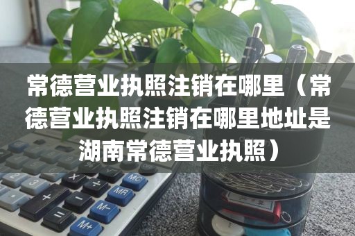 常德营业执照注销在哪里（常德营业执照注销在哪里地址是湖南常德营业执照）