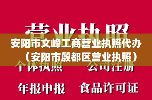 安阳市文峰工商营业执照代办（安阳市殷都区营业执照）
