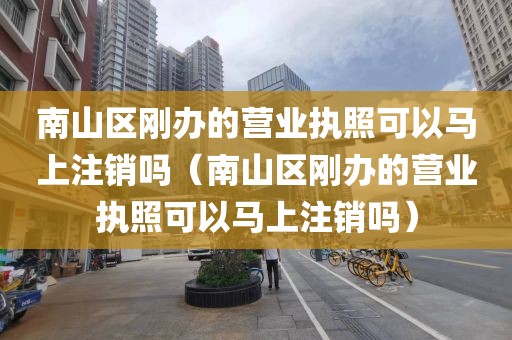 南山区刚办的营业执照可以马上注销吗（南山区刚办的营业执照可以马上注销吗）
