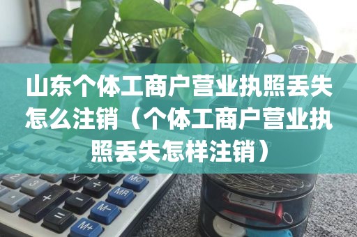 山东个体工商户营业执照丢失怎么注销（个体工商户营业执照丢失怎样注销）