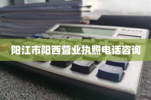 阳江市阳西营业执照电话咨询