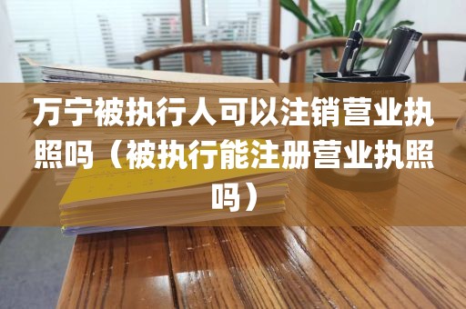万宁被执行人可以注销营业执照吗（被执行能注册营业执照吗）